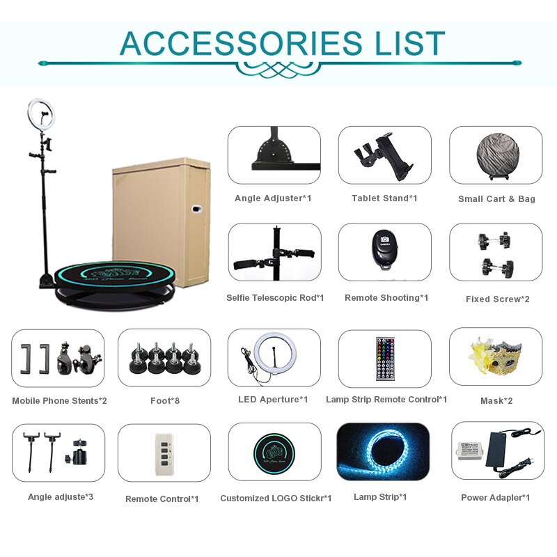 360 Photo Booth Rotating Machine Photobooth 360 Camera Video Photo Booth for Events Parties Shipping From Overseas Warehouses