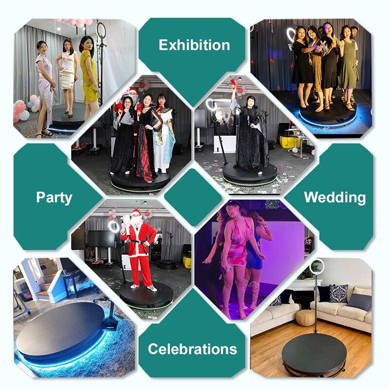 360 Photo Booth Rotating Machine Photobooth 360 Camera Video Photo Booth for Events Parties Shipping From Overseas Warehouses
