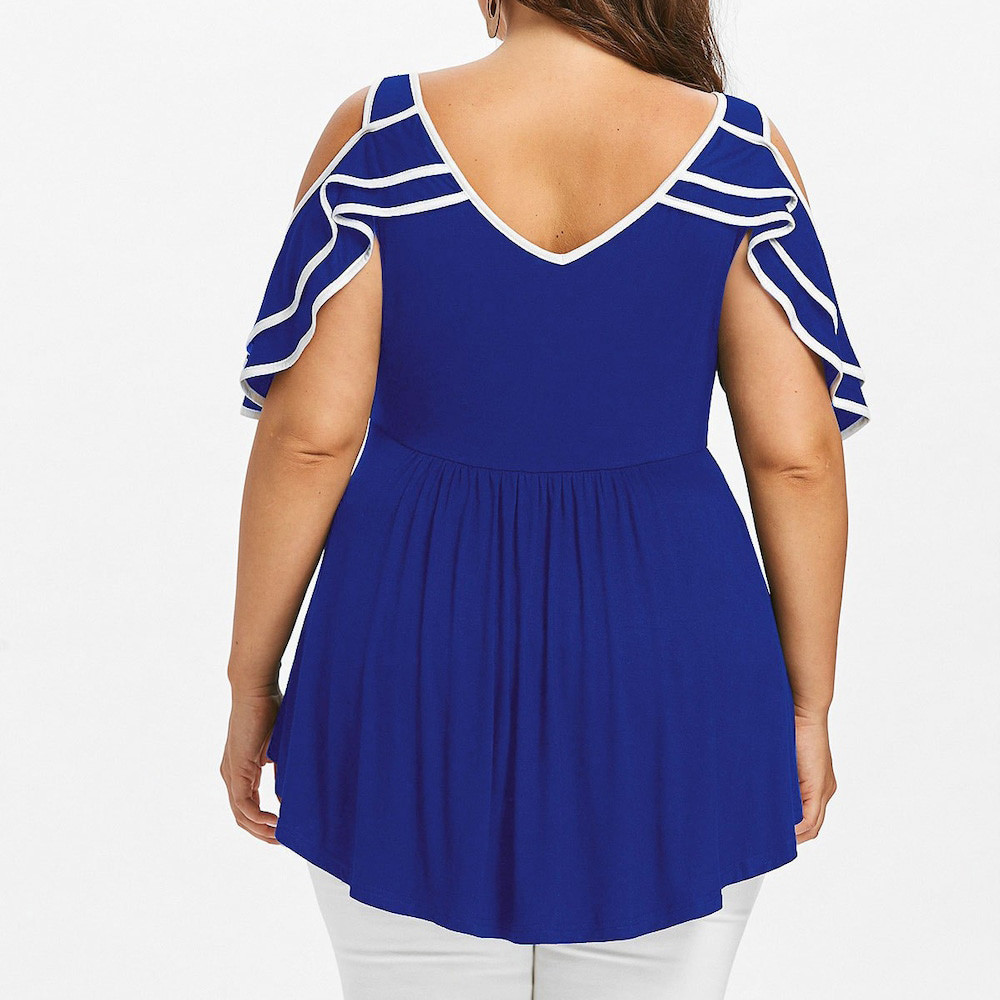 Loose Blouses Women Tops Street Wear Off Shoulder Lace Tee Shirt Tunic Tops Female Clothing Plus Large Size 3XL 4XL 5XL Loose Blouses Women Tops Street Wear Off Shoulder Lace Tee Shirt Tunic Tops Female Clothing Plus Large Size 3XL 4XL 5XL