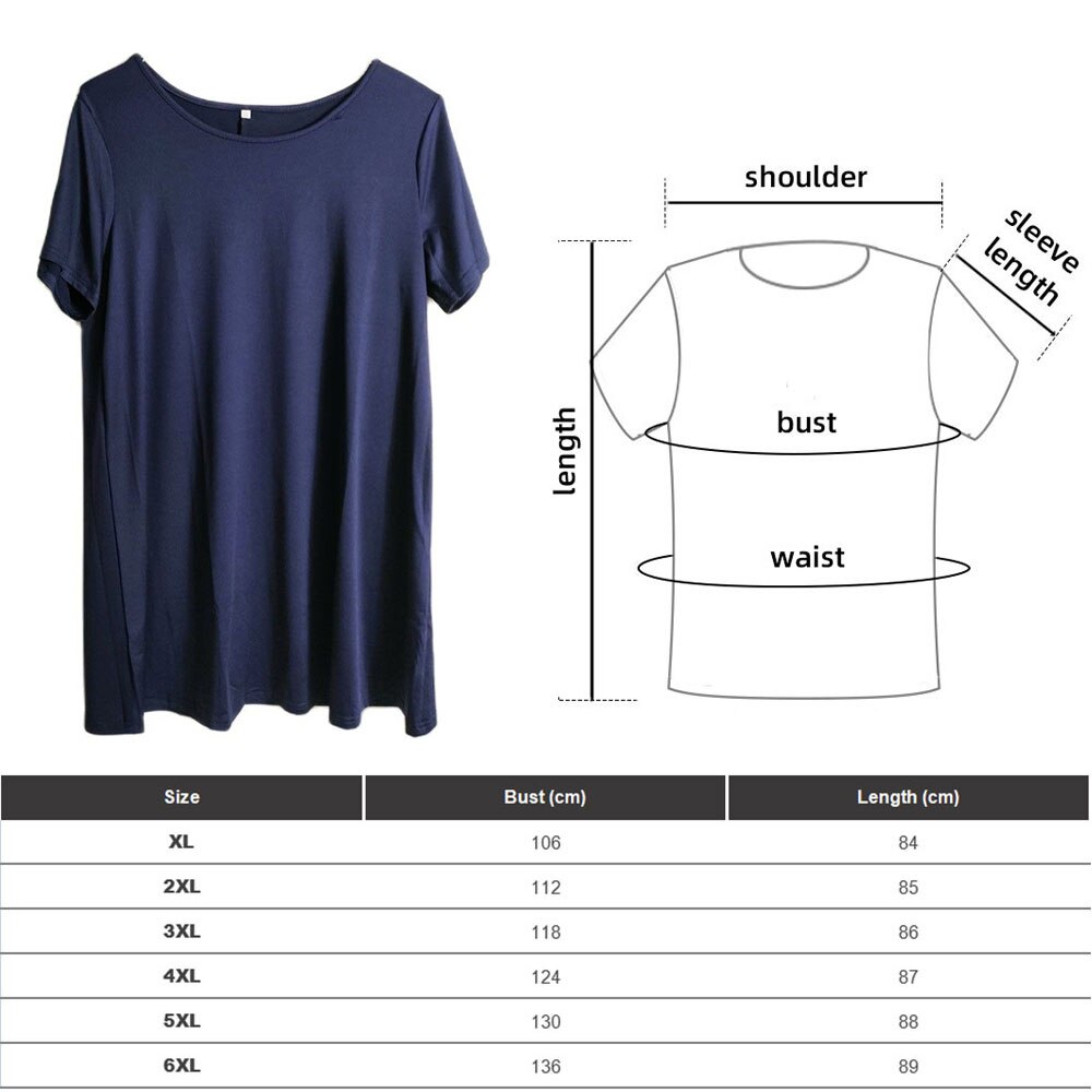 Women's Plus Size Long T-shirts Summer Casual Solid Polyester Loose Tops Tees 6XL Large Size T Shirts Women's Clothing