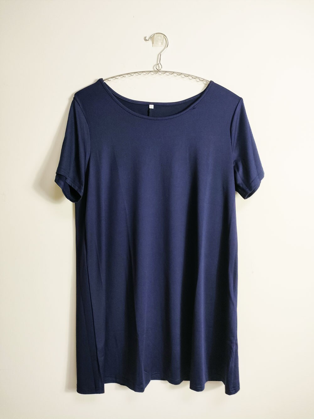 Women's Plus Size Long T-shirts Summer Casual Solid Polyester Loose Tops Tees 6XL Large Size T Shirts Women's Clothing