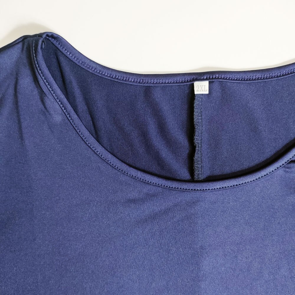 Women's Plus Size Long T-shirts Summer Casual Solid Polyester Loose Tops Tees 6XL Large Size T Shirts Women's Clothing