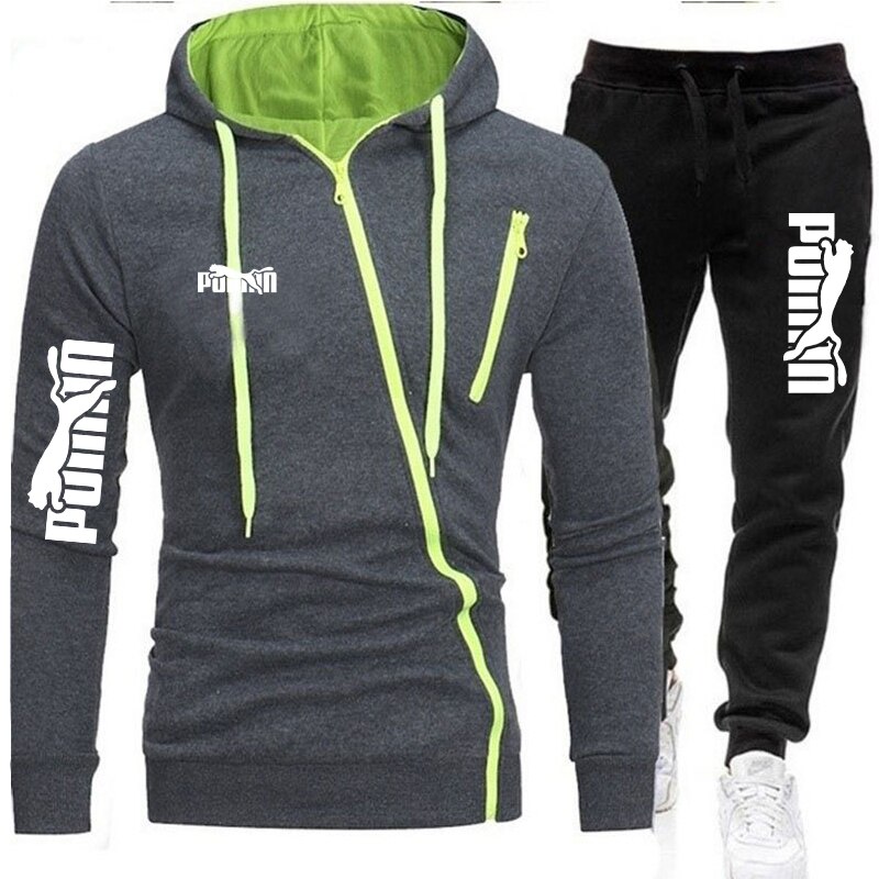 Men's Sportswear Set, Zipper Shirt, Hoodie, 2-Piece Sports Pants Set, Casual Sports Coat, Running Pants, 2022 Hot Sales