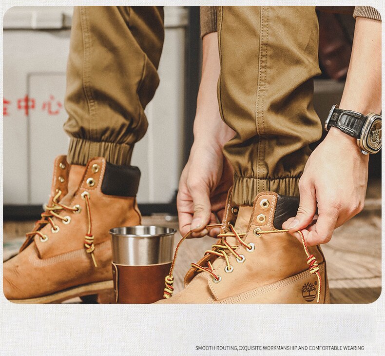 American Vintage Cargo Pants Men Jogging Casual Pants Length Military Mens Streetwear Mens Work Tactical Tracksuit Trousers