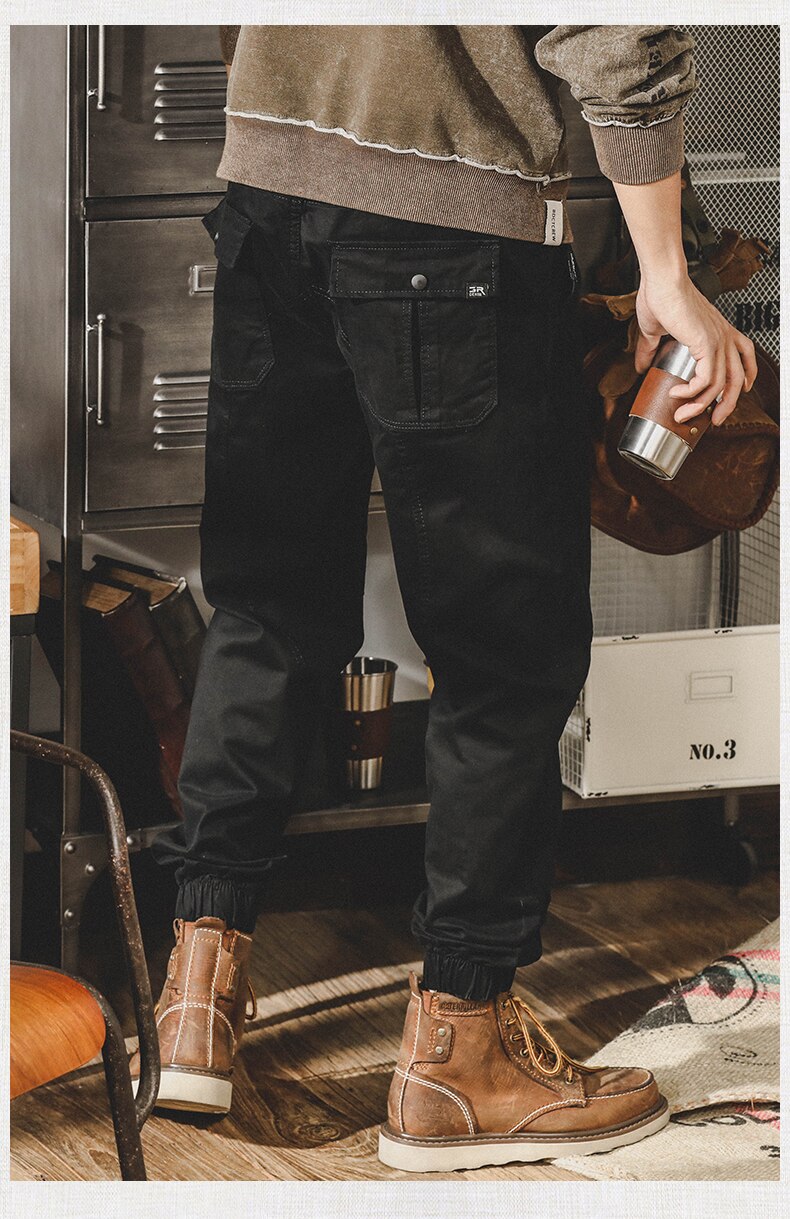 American Vintage Cargo Pants Men Jogging Casual Pants Length Military Mens Streetwear Mens Work Tactical Tracksuit Trousers