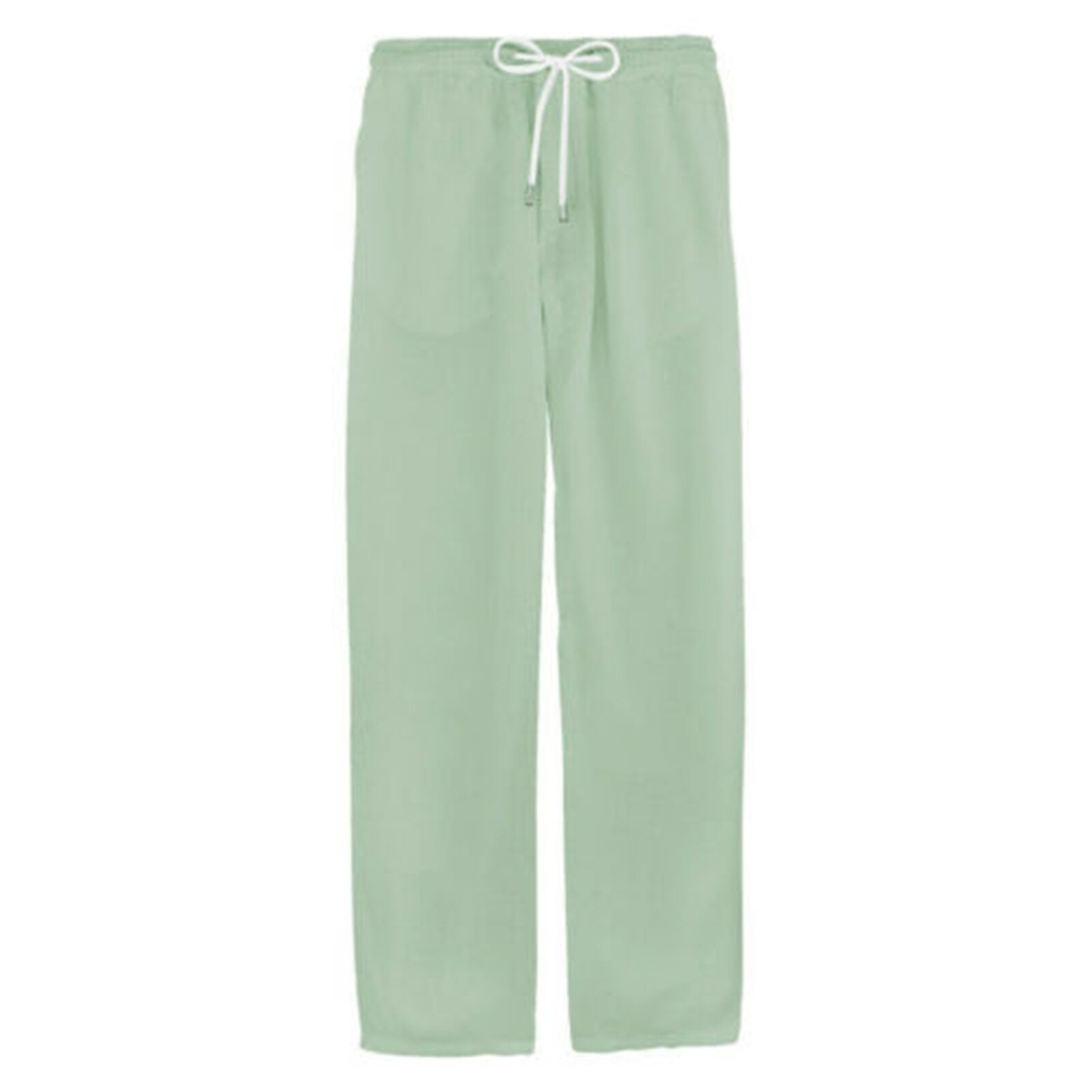 Men's Cotton Linen Pants Casual Drawstring Beach Yoga Loose Long Trousers Drawstring Unisex Clothing Elastic Waist With Pockets Men's Cotton Linen Pants Casual Drawstring Beach Yoga Loose Long Trousers Drawstring Unisex Clothing Elastic Waist With Pockets