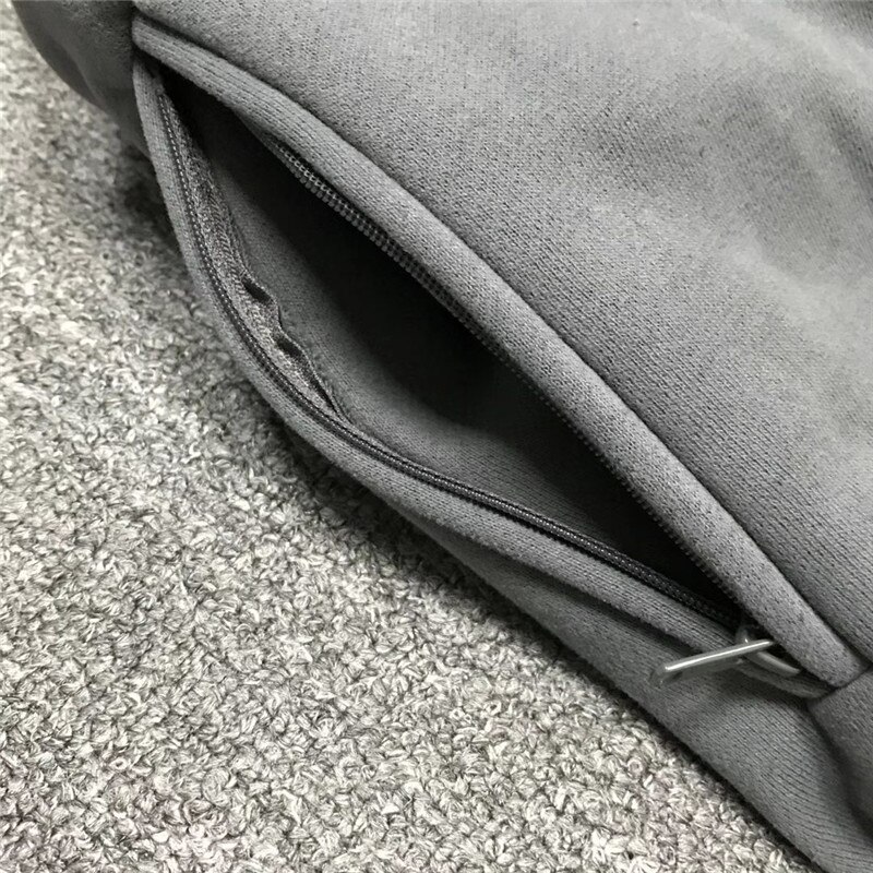 Oversize Kanye West Season 6 Hoodie Solid Men Women 1:1 High Quality Inside Velvet Tag Label Pullovers Sweatshirts