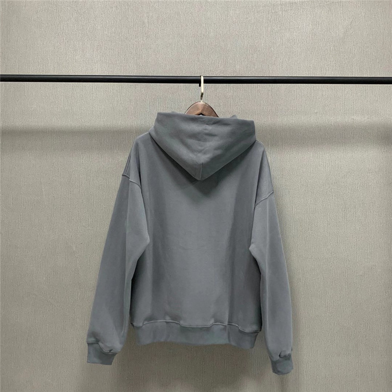 Oversize Kanye West Season 6 Hoodie Solid Men Women 1:1 High Quality Inside Velvet Tag Label Pullovers Sweatshirts