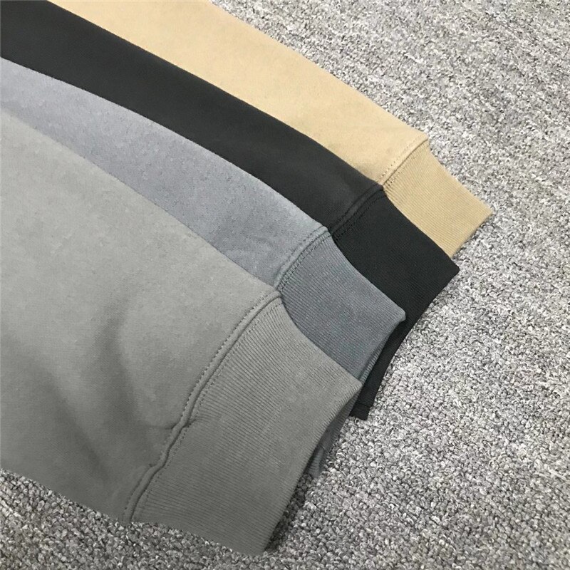 Oversize Kanye West Season 6 Hoodie Solid Men Women 1:1 High Quality Inside Velvet Tag Label Pullovers Sweatshirts