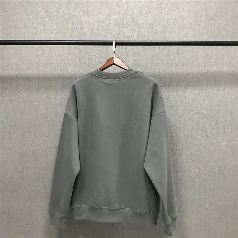 Oversize Kanye West Season 6 Hoodie Solid Men Women 1:1 High Quality Inside Velvet Tag Label Pullovers Sweatshirts