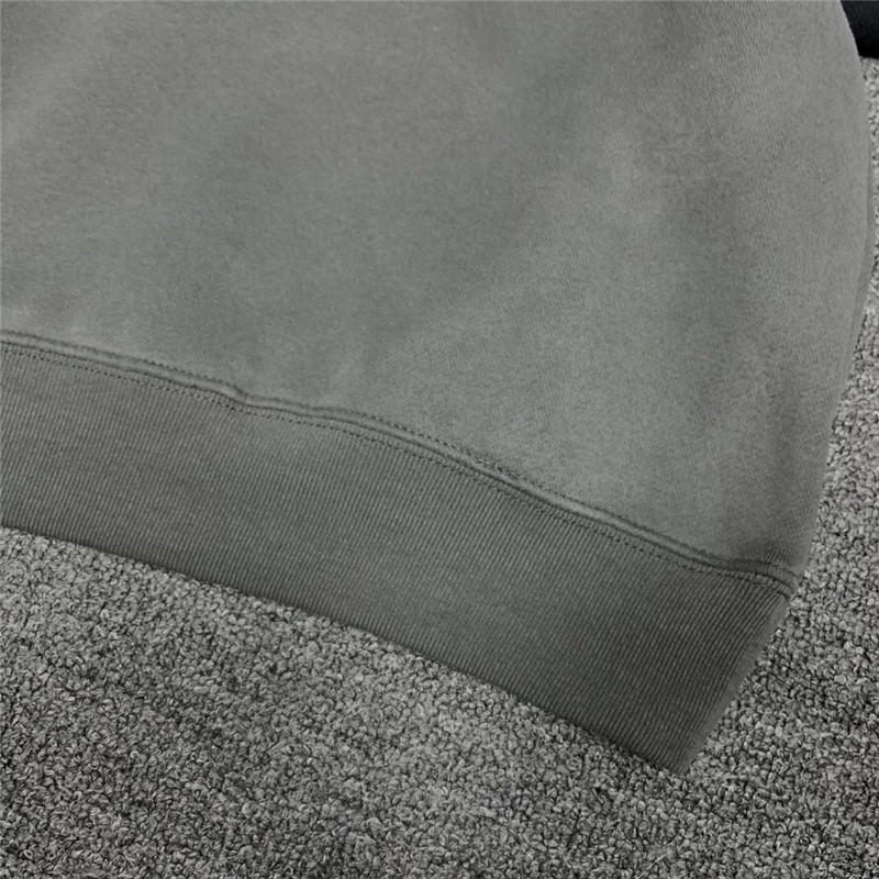 Oversize Kanye West Season 6 Hoodie Solid Men Women 1:1 High Quality Inside Velvet Tag Label Pullovers Sweatshirts