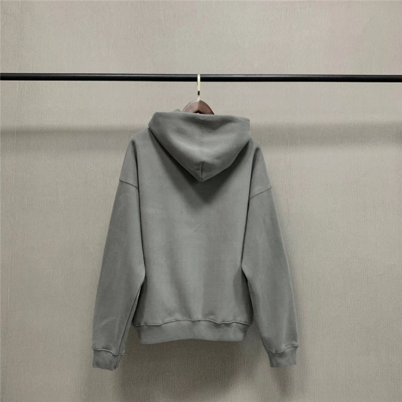 Oversize Kanye West Season 6 Hoodie Solid Men Women 1:1 High Quality Inside Velvet Tag Label Pullovers Sweatshirts