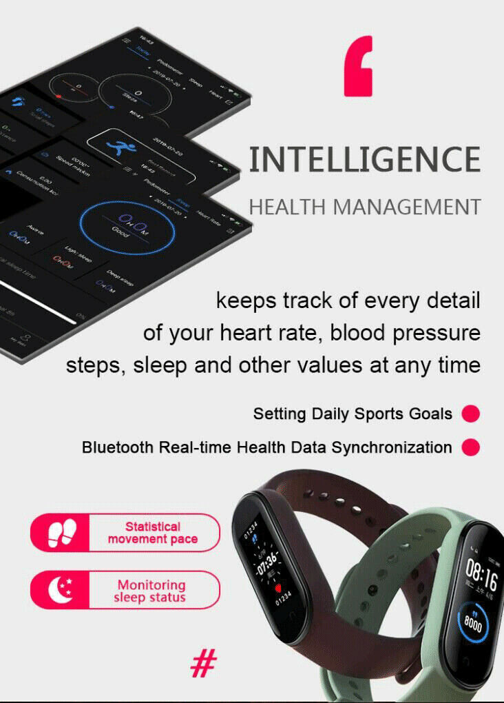 2022 Smart Wristband Waterproof Sport Smart Watch Men Woman Blood Pressure Heart Rate Monitor Bracelet Smartband 2022 Smart Wristband Waterproof Sport Smart Watch Men Woman Blood Pressure Heart Rate Monitor Bracelet Smartband