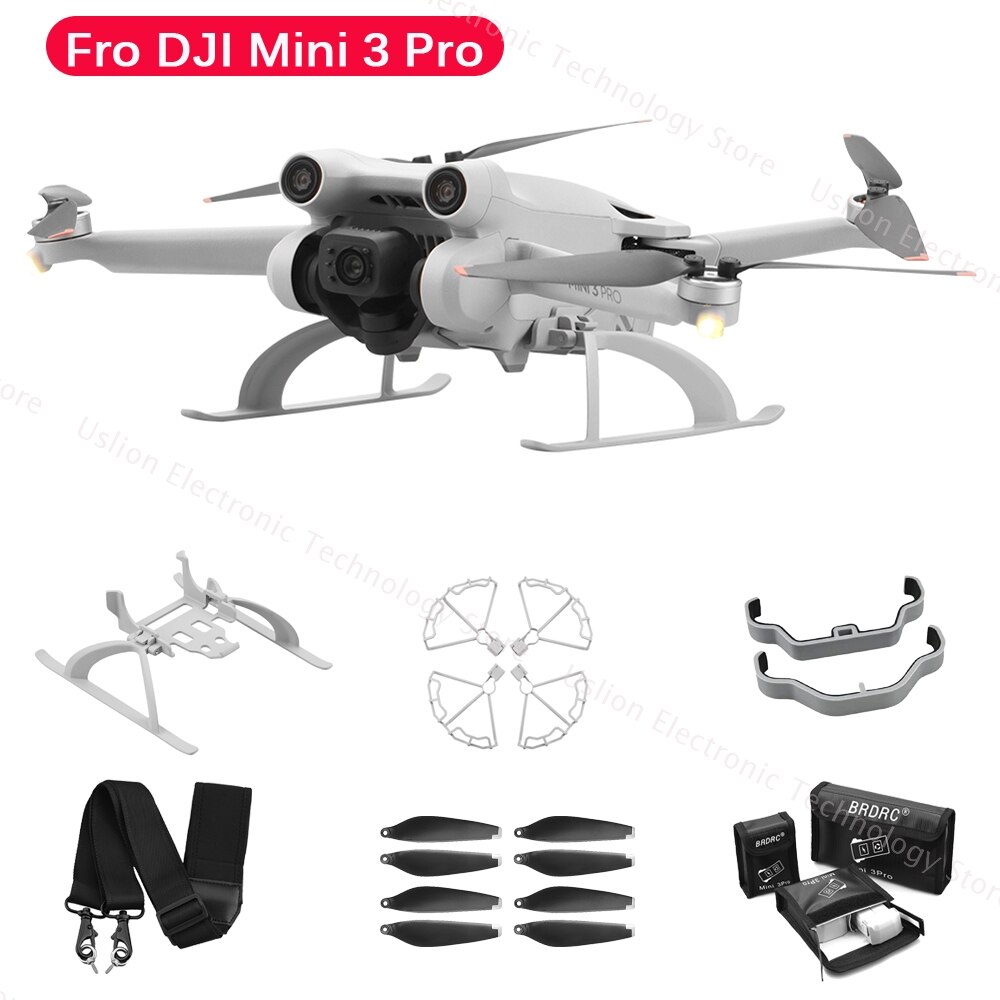 For DJI Mini 3 Pro Propeller Protector Blade Replacement Heightening Bracket Anti-Collision Props Landing Gear Drone Accessories For DJI Mini 3 Pro Propeller Protector Blade Replacement Heightening Bracket Anti-Collision Props Landing Gear Drone Accessories