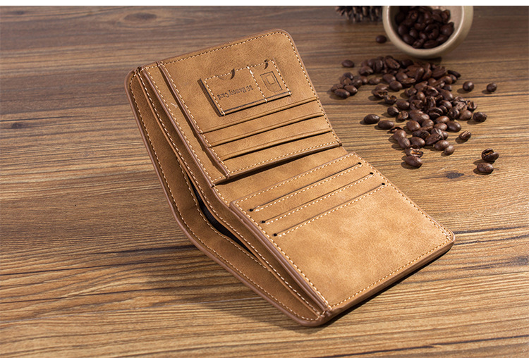 Men's Wallet Leather Billfold Slim Hipster Cowhide Credit Card/ID Holders Inserts Coin Purses Luxury Business Foldable Wallet Men's Wallet Leather Billfold Slim Hipster Cowhide Credit Card/ID Holders Inserts Coin Purses Luxury Business Foldable Wallet