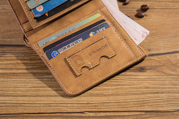 Men's Wallet Leather Billfold Slim Hipster Cowhide Credit Card/ID Holders Inserts Coin Purses Luxury Business Foldable Wallet Men's Wallet Leather Billfold Slim Hipster Cowhide Credit Card/ID Holders Inserts Coin Purses Luxury Business Foldable Wallet