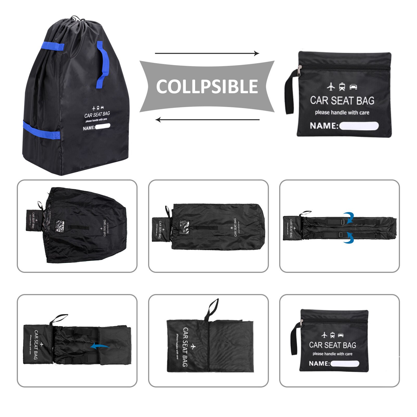 Car Seat Bag Backpack with Shoulder Straps for Air Travel Universal Storage Bag for Airplane Gate Check Large Carseat Travel bag Car Seat Bag Backpack with Shoulder Straps for Air Travel Universal Storage Bag for Airplane Gate Check Large Carseat Travel bag