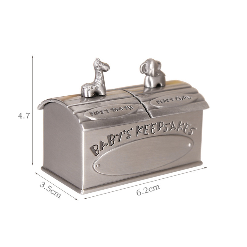 Keepsake Box Vintage Storage Box Deciduous Boxes First Curl Memory Container for Child Kids Newborns Supplies