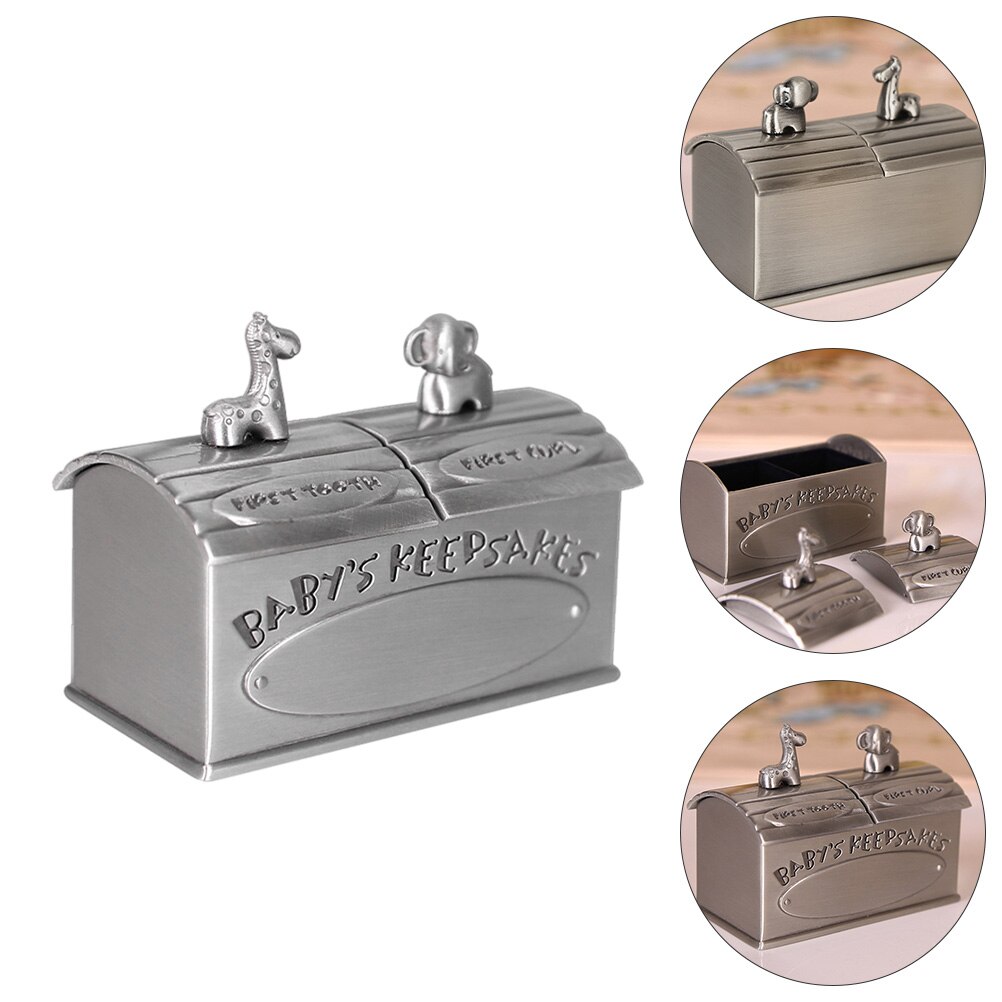 Keepsake Box Vintage Storage Box Deciduous Boxes First Curl Memory Container for Child Kids Newborns Supplies Keepsake Box Vintage Storage Box Deciduous Boxes First Curl Memory Container for Child Kids Newborns Supplies