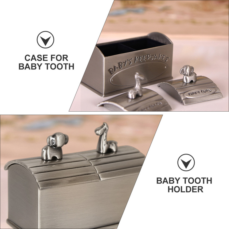 Keepsake Box Vintage Storage Box Deciduous Boxes First Curl Memory Container for Child Kids Newborns Supplies