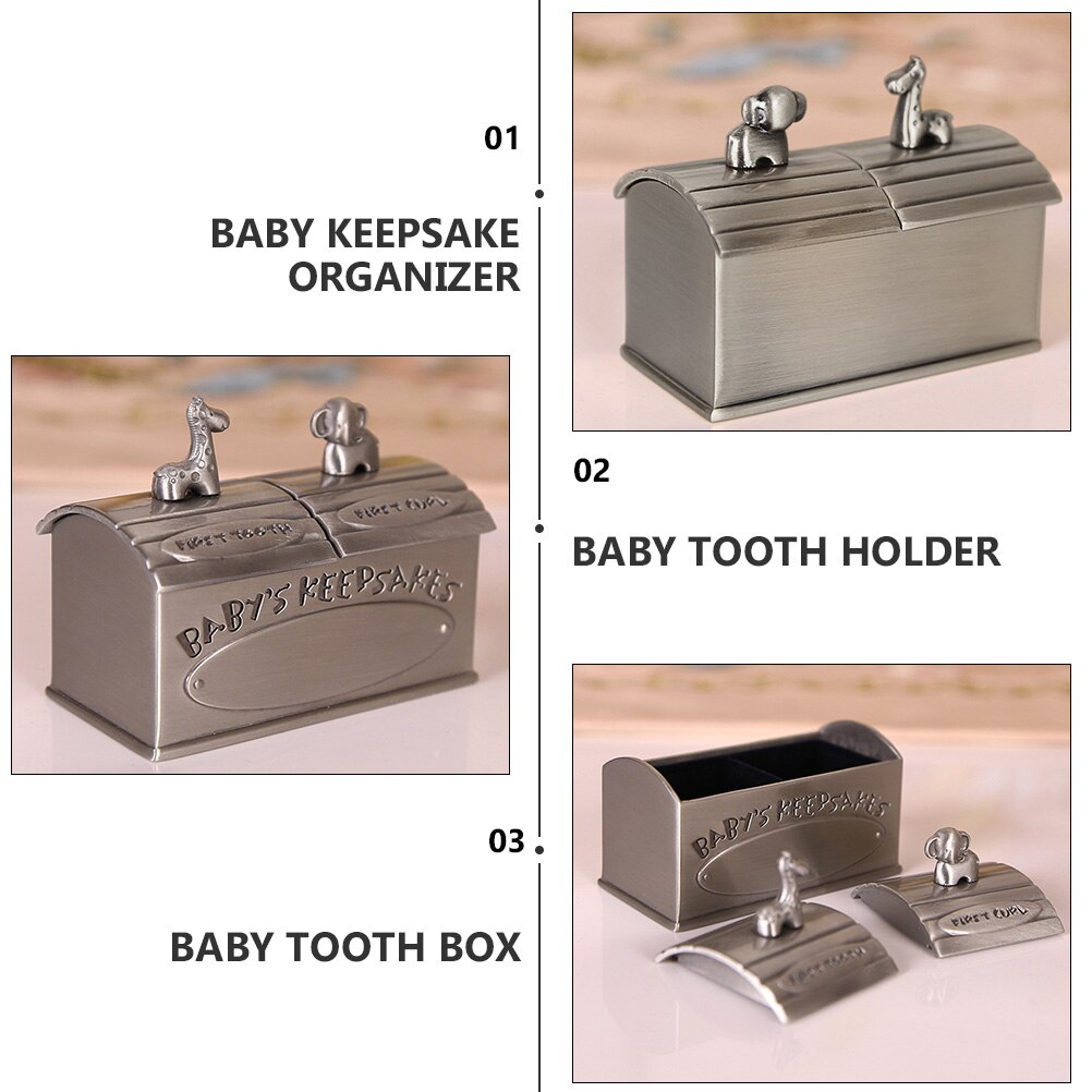 Keepsake Box Vintage Storage Box Deciduous Boxes First Curl Memory Container for Child Kids Newborns Supplies Keepsake Box Vintage Storage Box Deciduous Boxes First Curl Memory Container for Child Kids Newborns Supplies