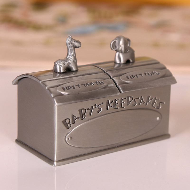 Keepsake Box Vintage Storage Box Deciduous Boxes First Curl Memory Container for Child Kids Newborns Supplies
