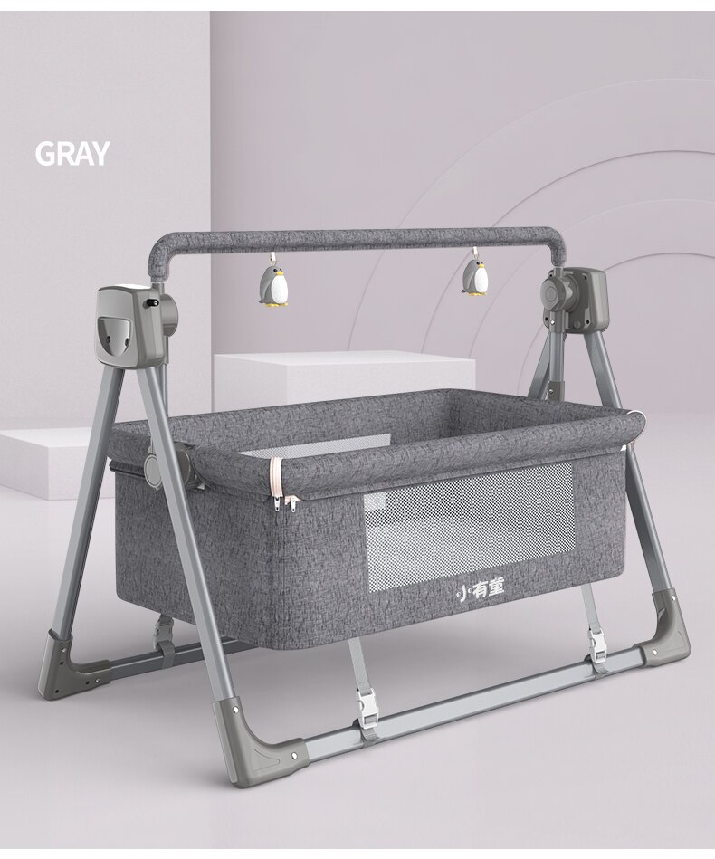 Electric Baby Crib Free  and Fast Shipping Multifunctional Cradle Portable rocking bed New Born Sleeping Basket