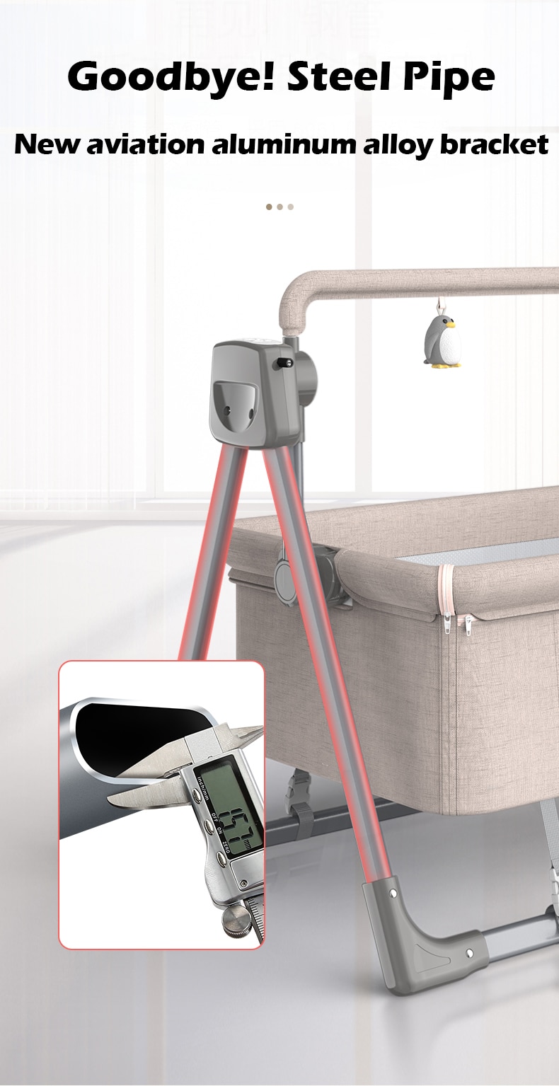 Electric Baby Crib Free  and Fast Shipping Multifunctional Cradle Portable rocking bed New Born Sleeping Basket