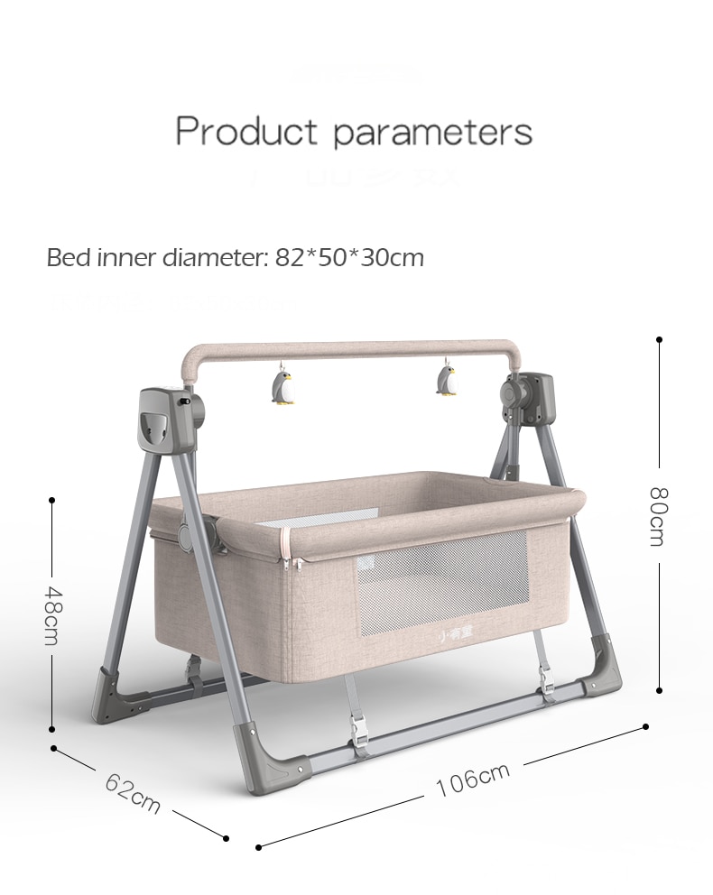 Electric Baby Crib Free  and Fast Shipping Multifunctional Cradle Portable rocking bed New Born Sleeping Basket