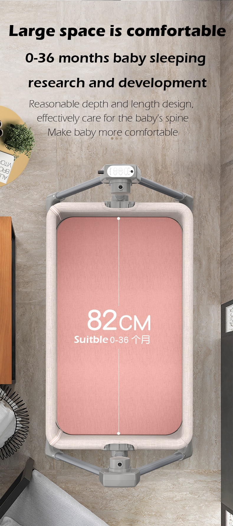 Electric Baby Crib Free  and Fast Shipping Multifunctional Cradle Portable rocking bed New Born Sleeping Basket