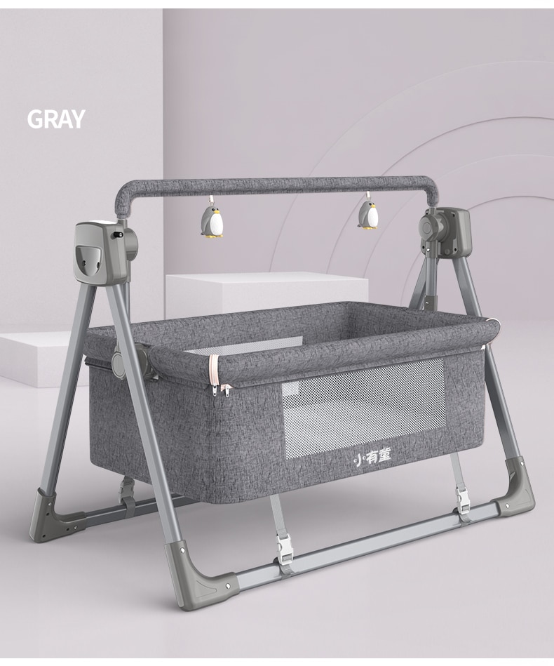 Electric Baby Crib Free  and Fast Shipping Multifunctional Cradle Portable rocking bed New Born Sleeping Basket