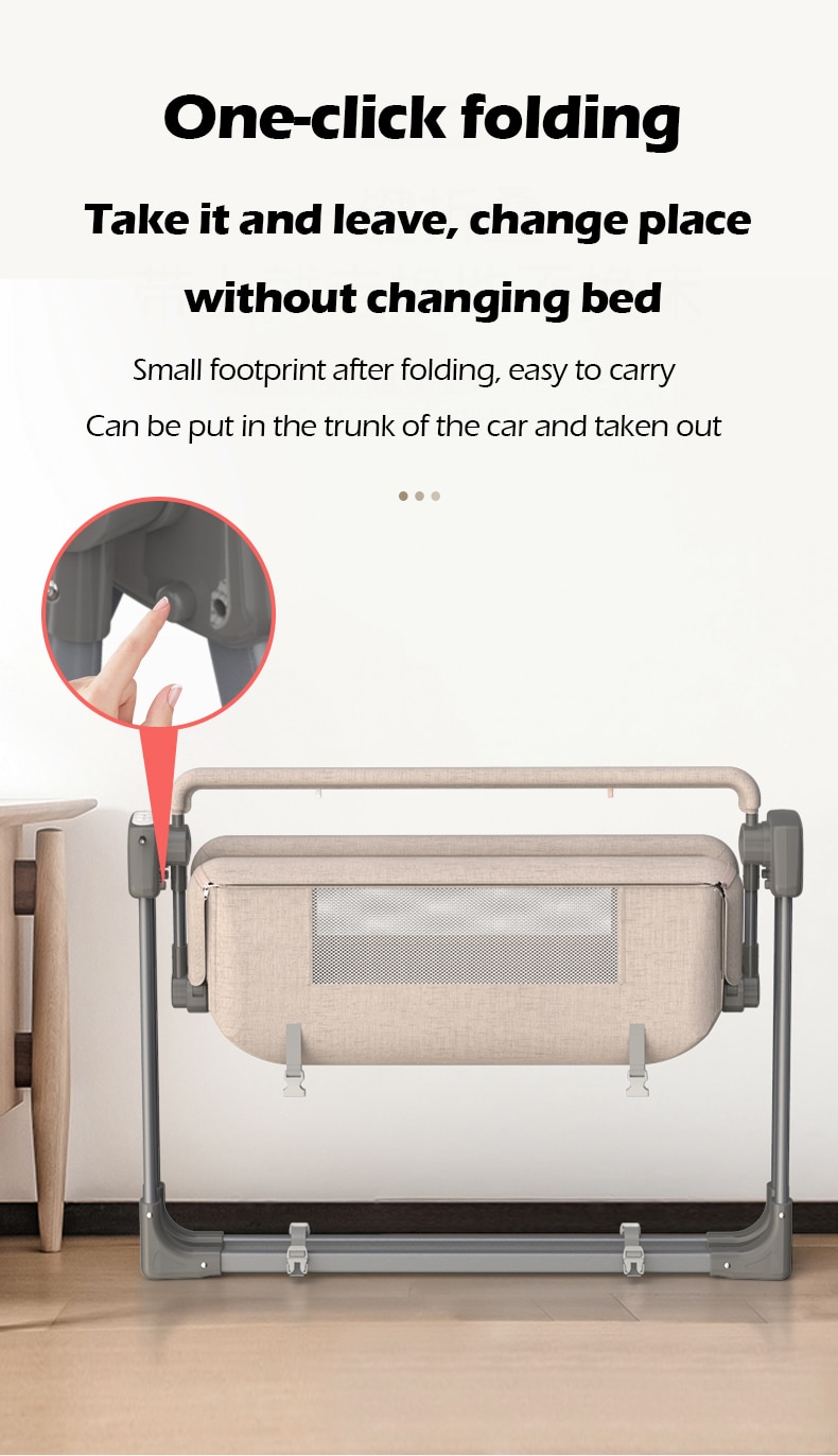 Electric Baby Crib Free  and Fast Shipping Multifunctional Cradle Portable rocking bed New Born Sleeping Basket