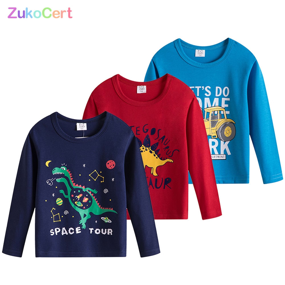 Kids T-shirts 100% Cotton Boy Girl Clothes Monster Astronaut Baby Boys Girls Long Sleeve Tops Child Autumn Sweatshirt Kids T-shirts 100% Cotton Boy Girl Clothes Monster Astronaut Baby Boys Girls Long Sleeve Tops Child Autumn Sweatshirt