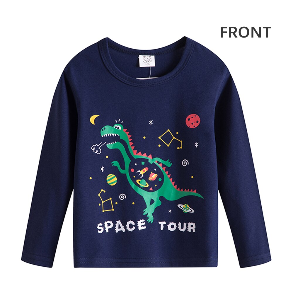 Kids T-shirts 100% Cotton Boy Girl Clothes Monster Astronaut Baby Boys Girls Long Sleeve Tops Child Autumn Sweatshirt Kids T-shirts 100% Cotton Boy Girl Clothes Monster Astronaut Baby Boys Girls Long Sleeve Tops Child Autumn Sweatshirt