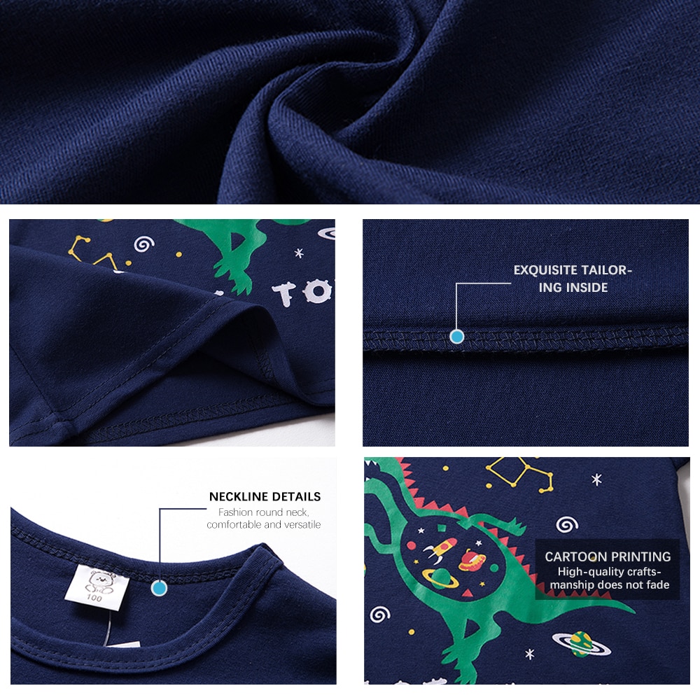 Kids T-shirts 100% Cotton Boy Girl Clothes Monster Astronaut Baby Boys Girls Long Sleeve Tops Child Autumn Sweatshirt Kids T-shirts 100% Cotton Boy Girl Clothes Monster Astronaut Baby Boys Girls Long Sleeve Tops Child Autumn Sweatshirt