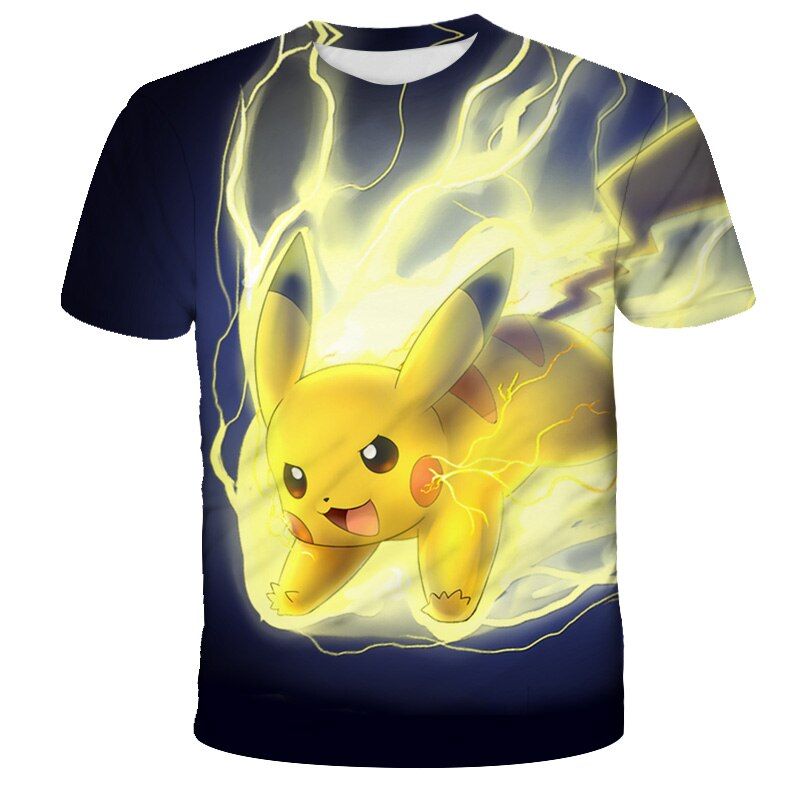 Fashion Lovely Pokemon T Shirt Anime Pika Boy Girl T-Shirts Pikachu Boy O-neck Cotton Short Sleeve Tees Top Fashion Lovely Pokemon T Shirt Anime Pika Boy Girl T-Shirts Pikachu Boy O-neck Cotton Short Sleeve Tees Top