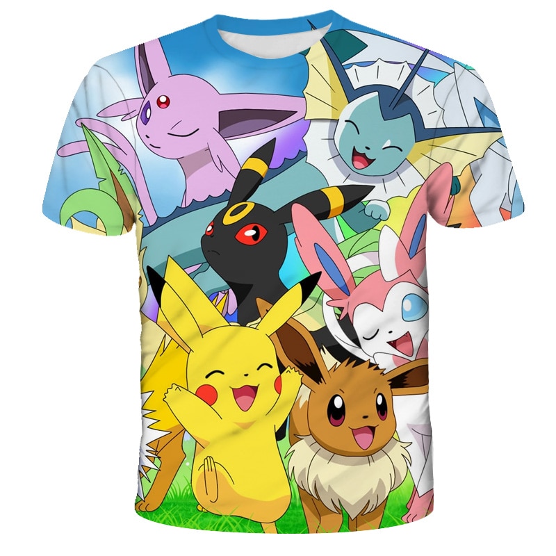 Fashion Lovely Pokemon T Shirt Anime Pika Boy Girl T-Shirts Pikachu Boy O-neck Cotton Short Sleeve Tees Top Fashion Lovely Pokemon T Shirt Anime Pika Boy Girl T-Shirts Pikachu Boy O-neck Cotton Short Sleeve Tees Top