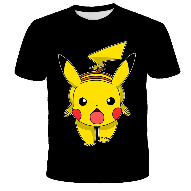 Fashion Lovely Pokemon T Shirt Anime Pika Boy Girl T-Shirts Pikachu Boy O-neck Cotton Short Sleeve Tees Top Fashion Lovely Pokemon T Shirt Anime Pika Boy Girl T-Shirts Pikachu Boy O-neck Cotton Short Sleeve Tees Top