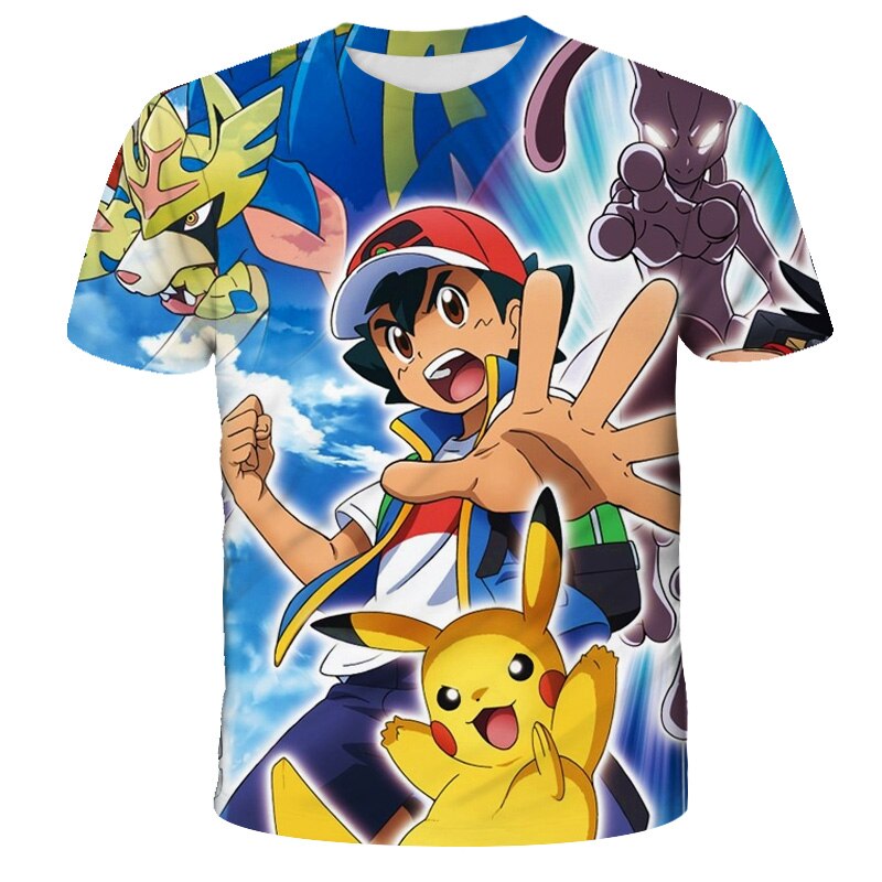 Fashion Lovely Pokemon T Shirt Anime Pika Boy Girl T-Shirts Pikachu Boy O-neck Cotton Short Sleeve Tees Top Fashion Lovely Pokemon T Shirt Anime Pika Boy Girl T-Shirts Pikachu Boy O-neck Cotton Short Sleeve Tees Top