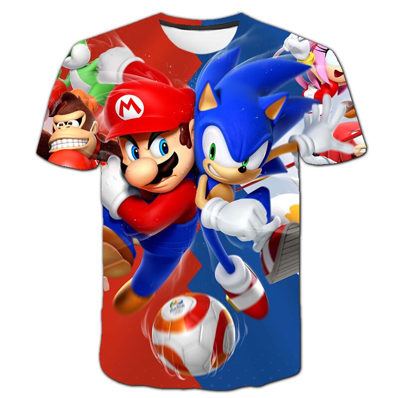 Sonic 3D T Shirts Boys Girls Anime Printed Short Sleeve t-shirts Cool Tops Summer Clothes 2022 Charm Fit Kids Fashion Sonic 3D T Shirts Boys Girls Anime Printed Short Sleeve t-shirts Cool Tops Summer Clothes 2022 Charm Fit Kids Fashion