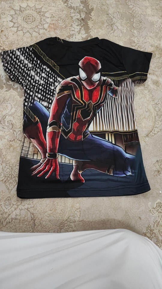 spider-man Print Children Boy Girl Marvel Hulk T-shirt Kids Summer Harajuku Kawaii Funny Little Baby Avengers Clothes Drop Ship