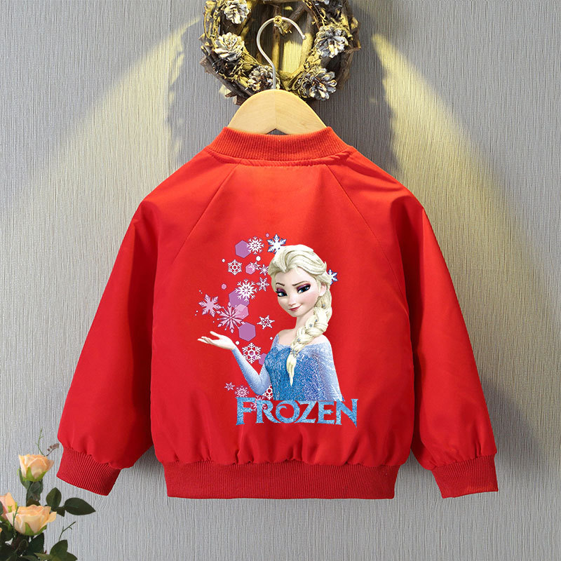 Mickey Mouse Cardigan Jackets Girls Spring Autumn Cartoon Minnie Sports Coats 2-12 Years Kids Disney Outerwear Children Clothes