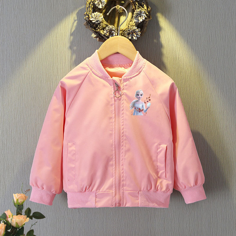 Mickey Mouse Cardigan Jackets Girls Spring Autumn Cartoon Minnie Sports Coats 2-12 Years Kids Disney Outerwear Children Clothes