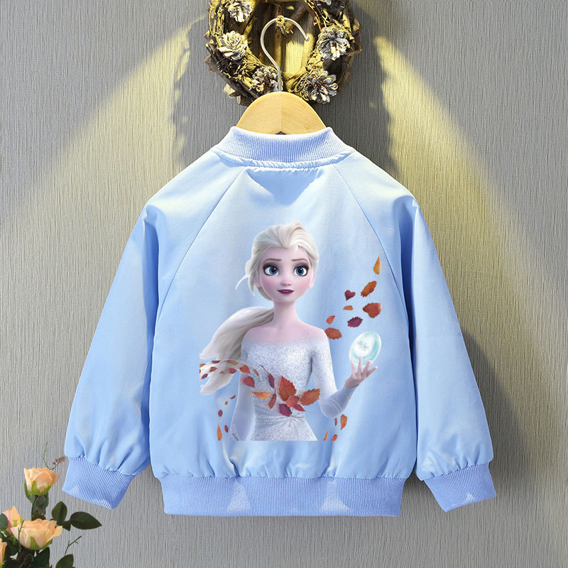 Mickey Mouse Cardigan Jackets Girls Spring Autumn Cartoon Minnie Sports Coats 2-12 Years Kids Disney Outerwear Children Clothes