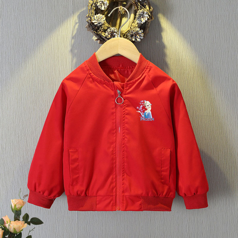 Mickey Mouse Cardigan Jackets Girls Spring Autumn Cartoon Minnie Sports Coats 2-12 Years Kids Disney Outerwear Children Clothes