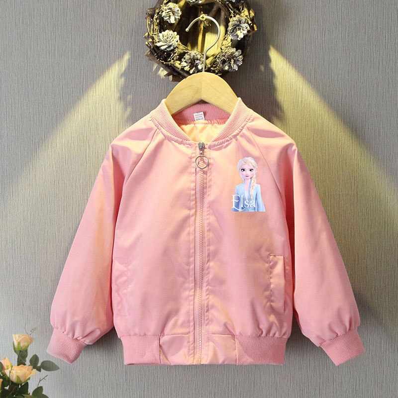 Mickey Mouse Cardigan Jackets Girls Spring Autumn Cartoon Minnie Sports Coats 2-12 Years Kids Disney Outerwear Children Clothes