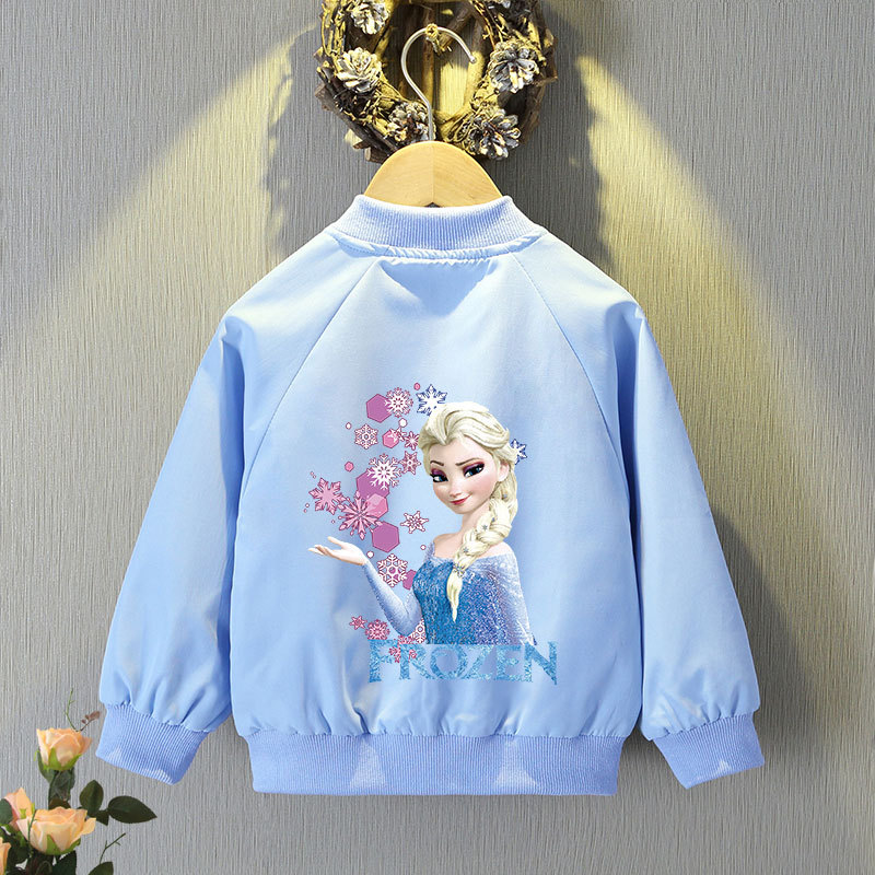 Mickey Mouse Cardigan Jackets Girls Spring Autumn Cartoon Minnie Sports Coats 2-12 Years Kids Disney Outerwear Children Clothes