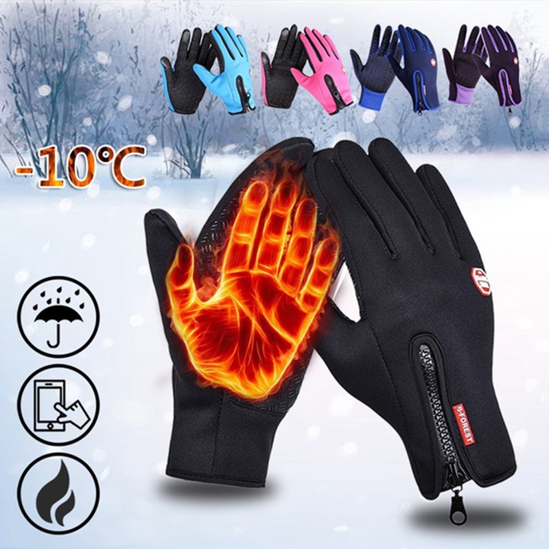 Hot Winter Gloves For Men Women Touchscreen Warm Outdoor Cycling Driving Motorcycle Cold Gloves Windproof Non-Slip Womens Gloves Hot Winter Gloves For Men Women Touchscreen Warm Outdoor Cycling Driving Motorcycle Cold Gloves Windproof Non-Slip Womens Gloves