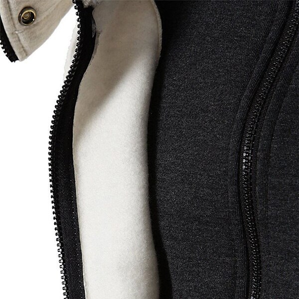 2022 Winter Men Sport Velvet Hoodies Jacket Fleece Men Fashion Warm Pullover Sweatshirts Mens Hooded Jacket Sportswear Coat 2022 Winter Men Sport Velvet Hoodies Jacket Fleece Men Fashion Warm Pullover Sweatshirts Mens Hooded Jacket Sportswear Coat