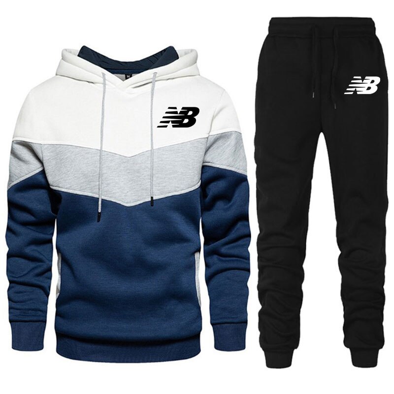 Men's Sportswear Brand High Quality Fashion Hoodie And Sweatpants Two Piece Winter Outdoor Sweatshirt Jogging Pants Casual Pants